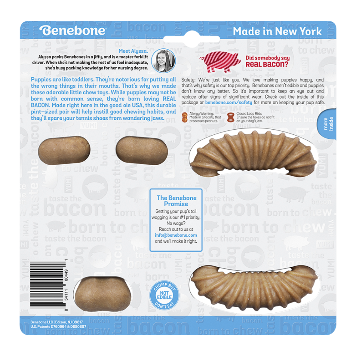 Benebone Puppy Pack - Dental Chew + Wishbone (Bacon)