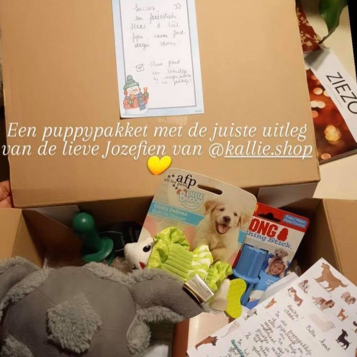 Puppypakketje op maat