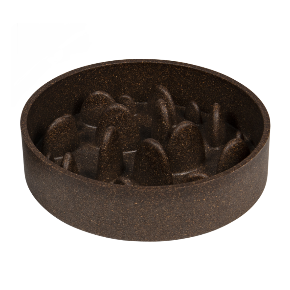 JV BON APPETIT Bamboe Kom Slow Feed Hard - Donkerbruin