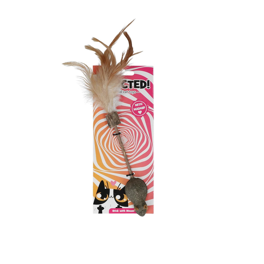 Addicted Stok met muis en veren