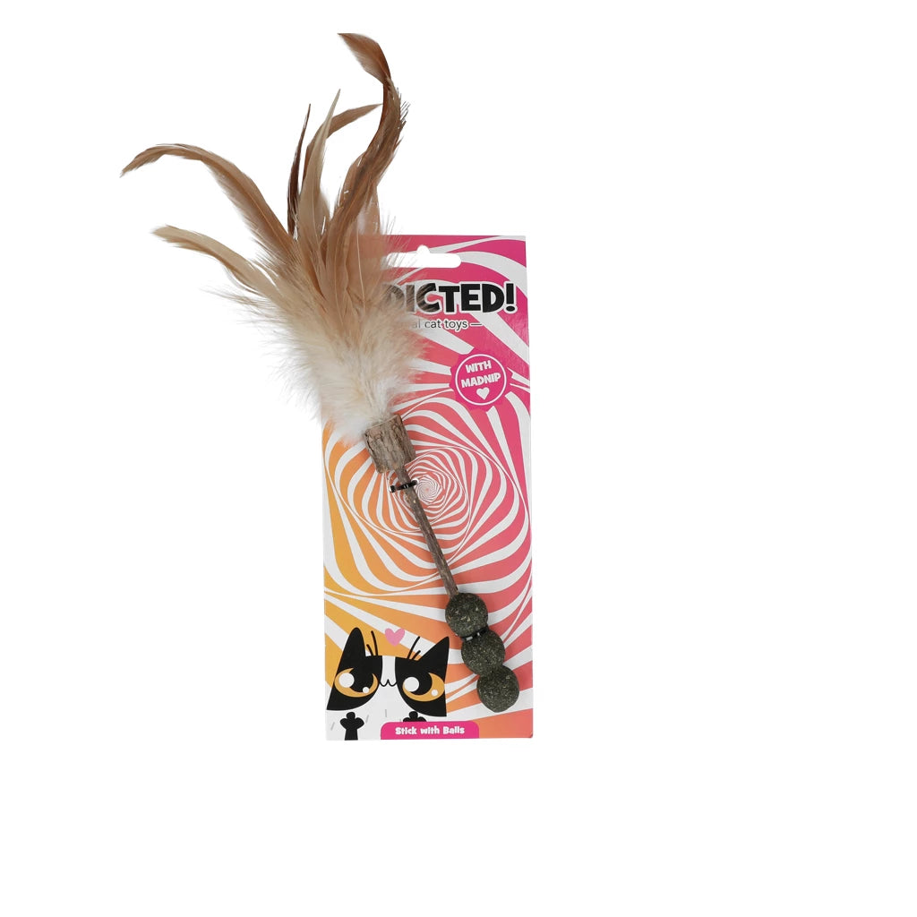 Addicted Stok met balletjes en veren