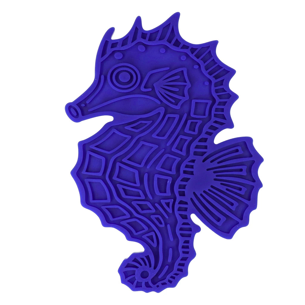 Eat Slow Live Longer likmat zeepaard (blauw)