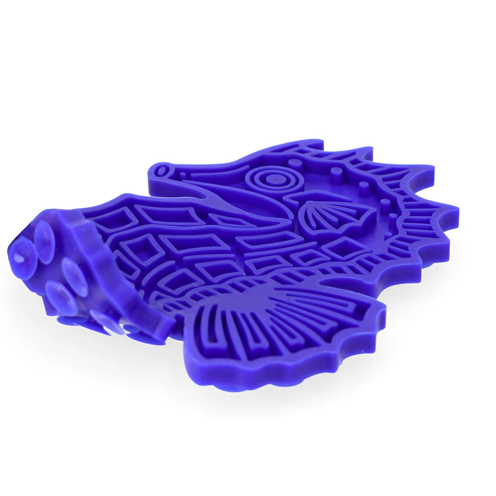 Eat Slow Live Longer likmat zeepaard (blauw)