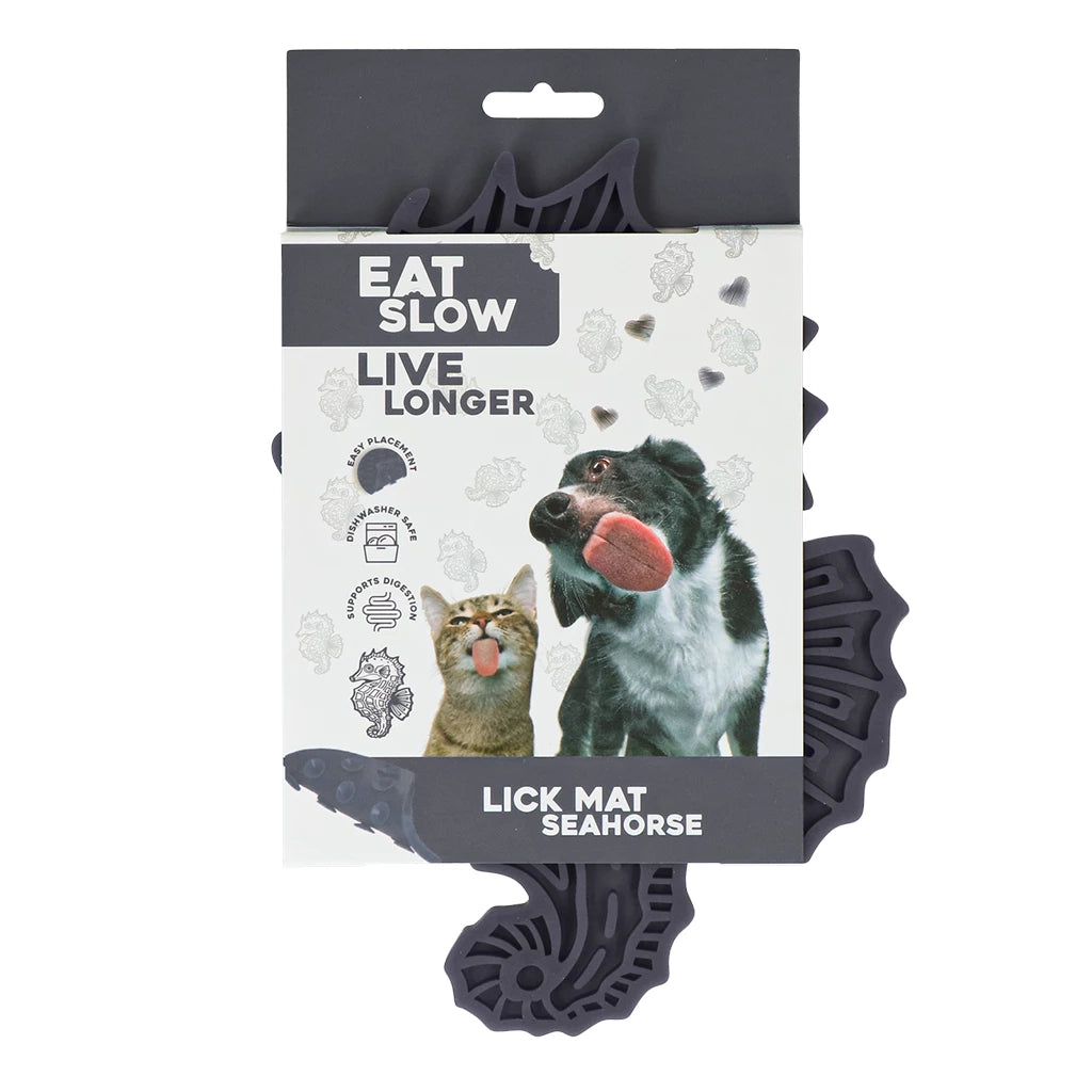 Eat Slow Live Longer likmat zeepaard (grijs)