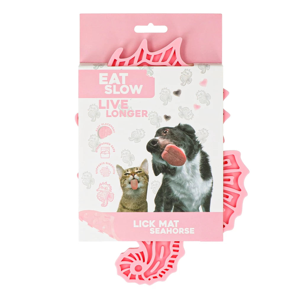 Eat Slow Live Longer likmat zeepaard (roze)