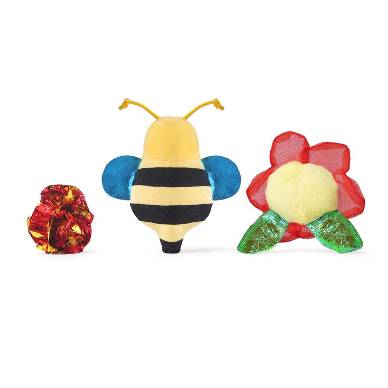 Meow Buddies Multipack met Bloem, bij en knisperbal