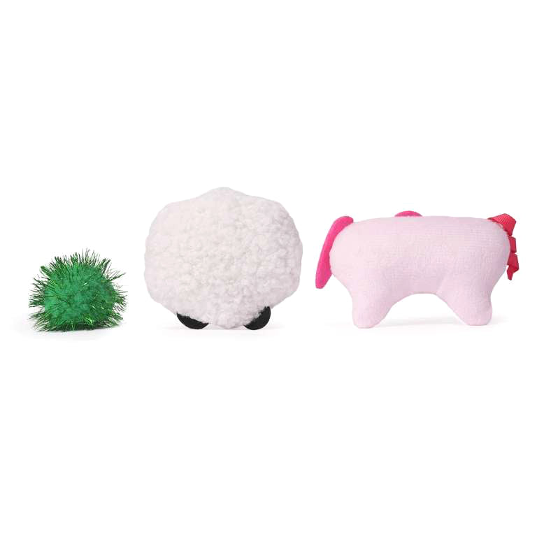 Meow Buddies - Schaap, biggetje en pompon
