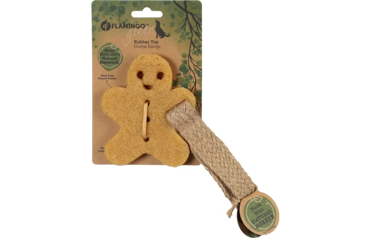 Guma mannetje met touw - bruin