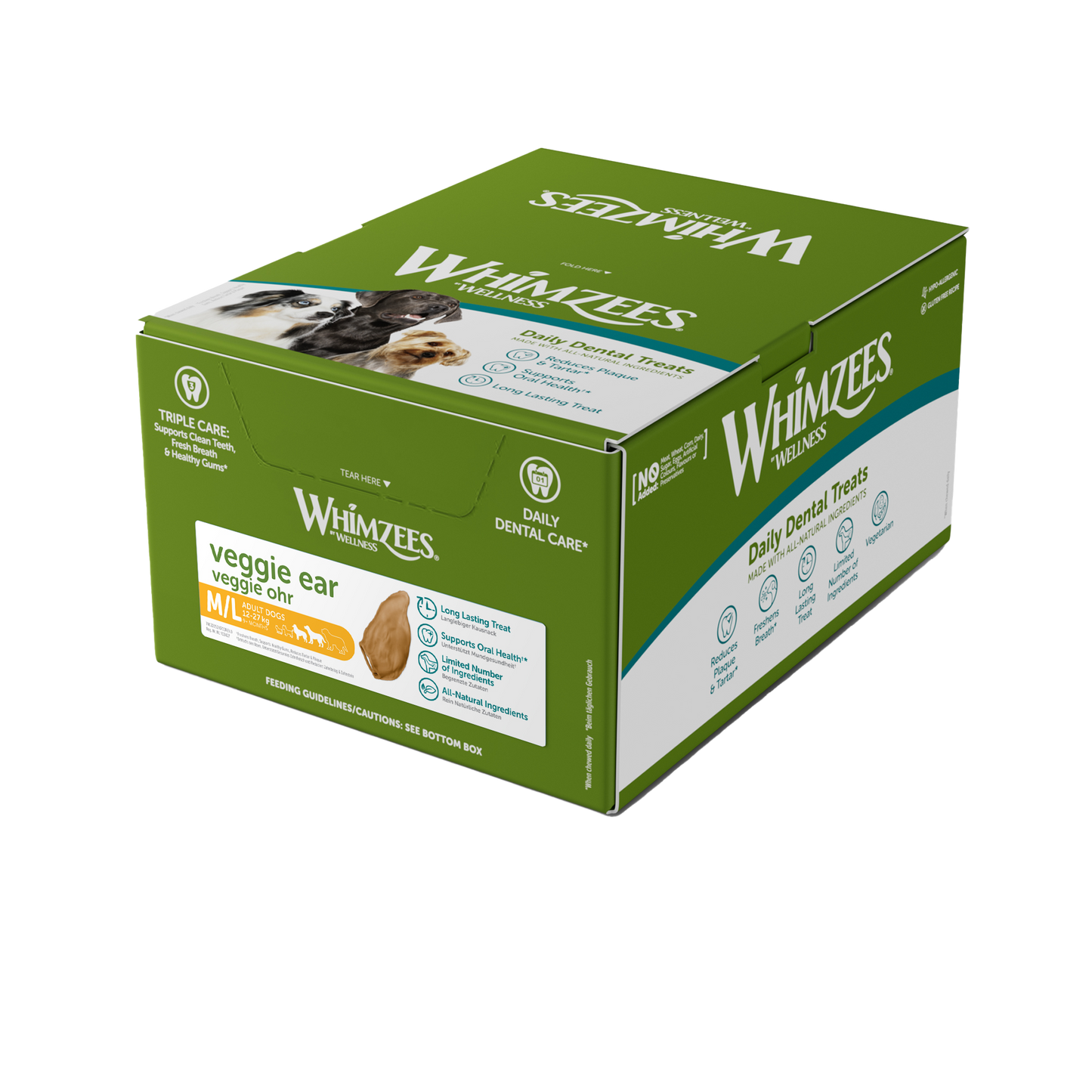 Whimzee Snack Veggie Oor M/L