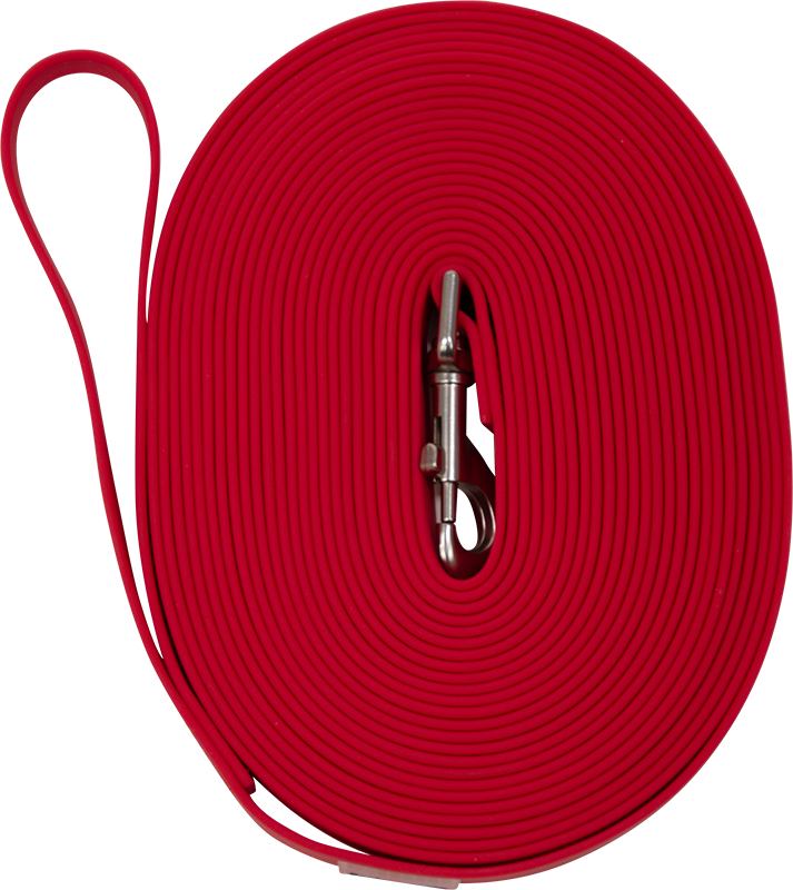 Lange biothane lijn (10m) - Rood