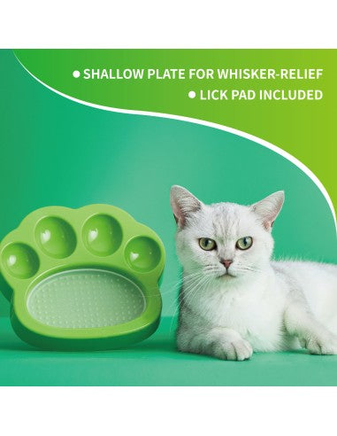 2-in-1 mini slowfeeder en likmat (groen)