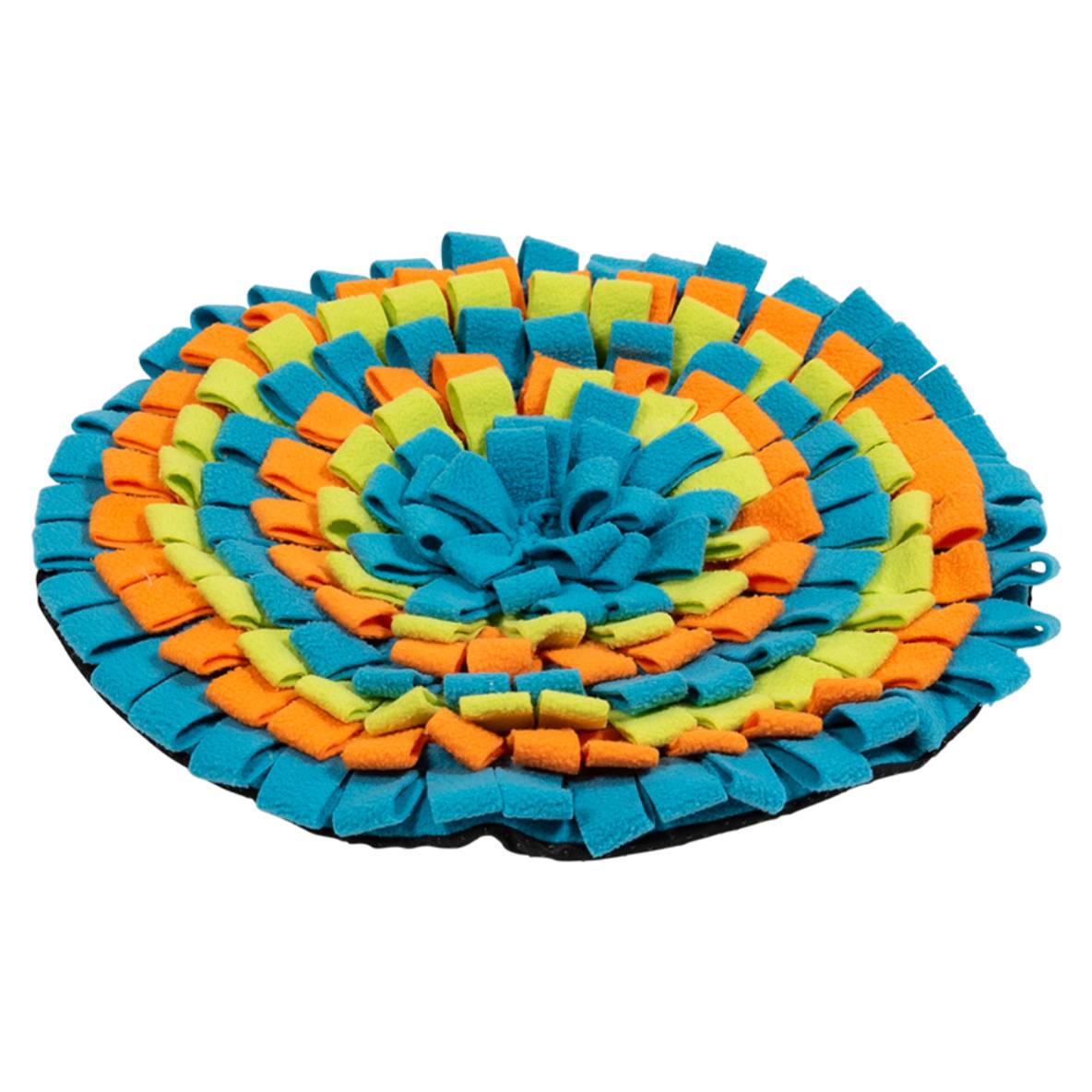 AB Treat mat oranje-groen-blauw (rond)