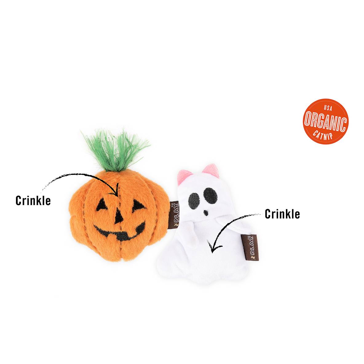 Feline Frenzy - Halloweensetje pompoen en spookje