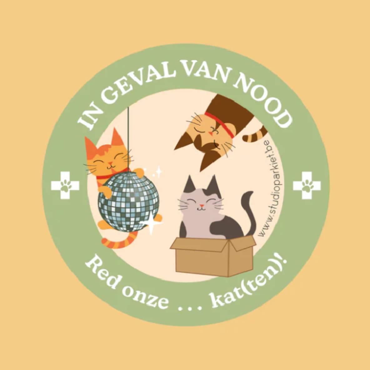 Sticker kat - Studio Parkiet