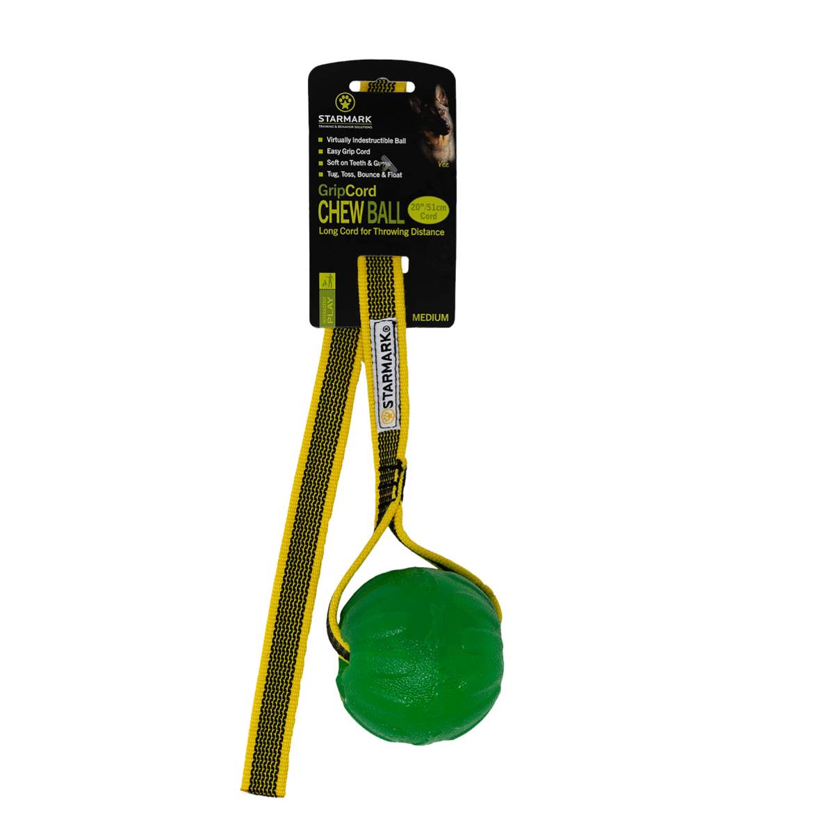 Starmark Gripcord Chew Ball Medium Cord