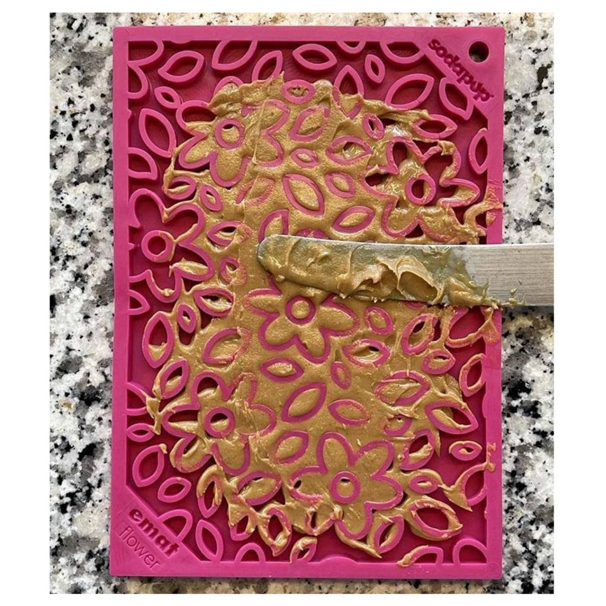 SodaPup Lickmat Flower Power Small – Pink