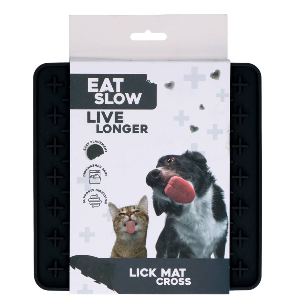 Eat Slow Live Longer likmat kruisjes - Grijs