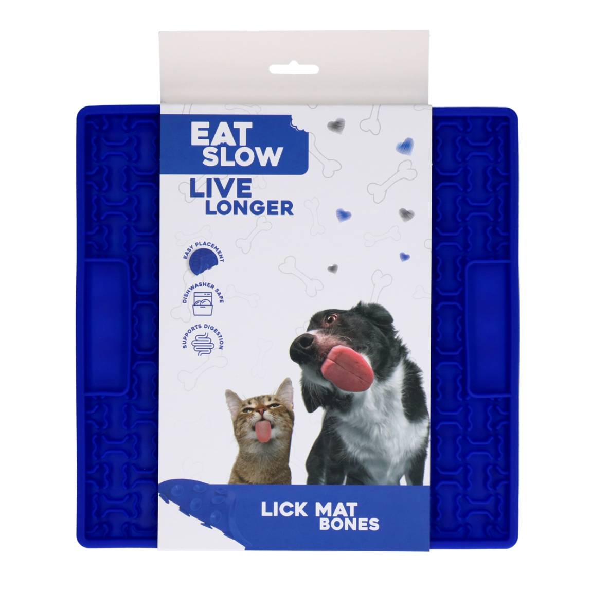 Eat Slow Live Longer likmat botjes - blauw