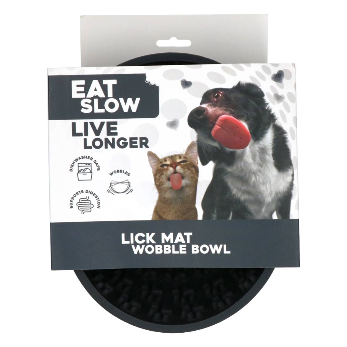 Eat Slow Live Longer Likmat Wobble Bowl - Grijs