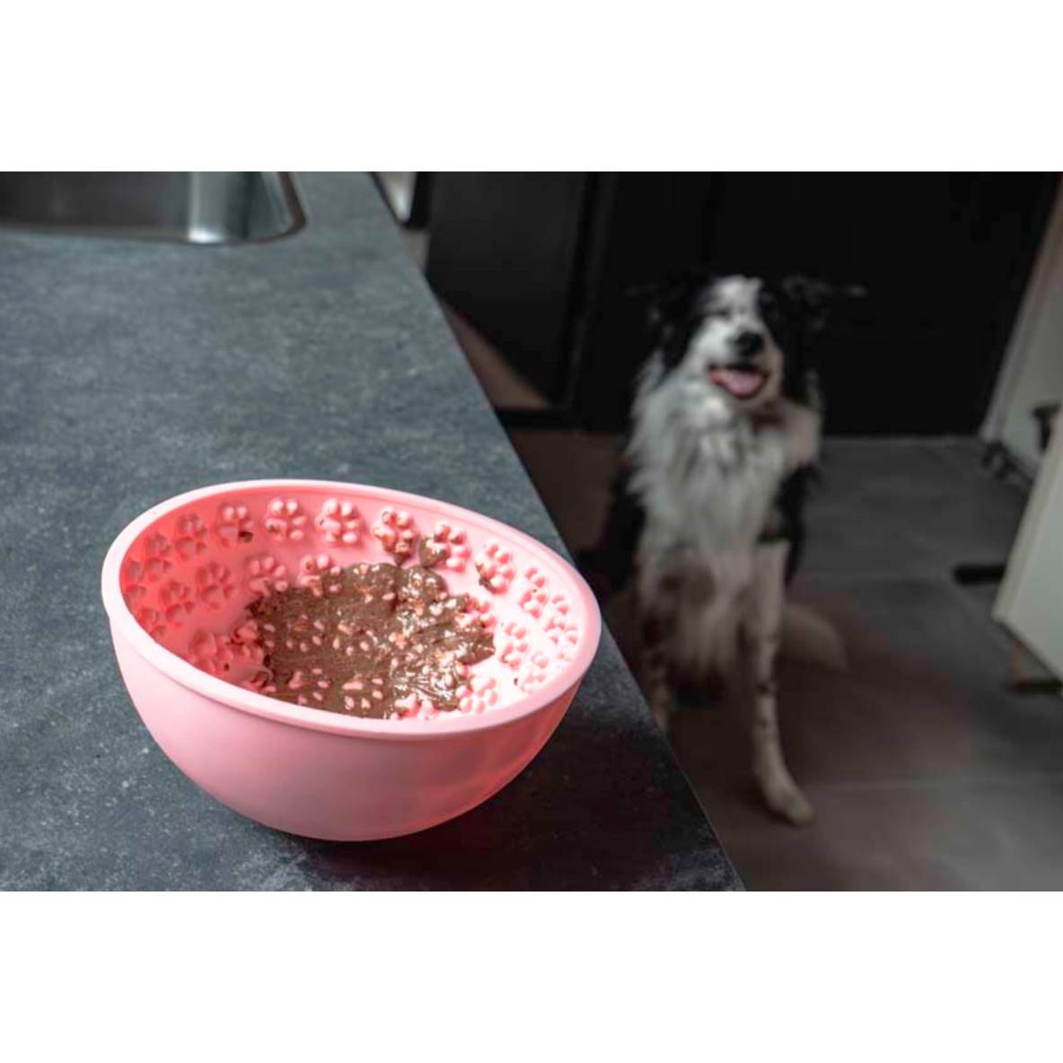Eat Slow Live Longer Likmat Wobble Bowl - Grijs