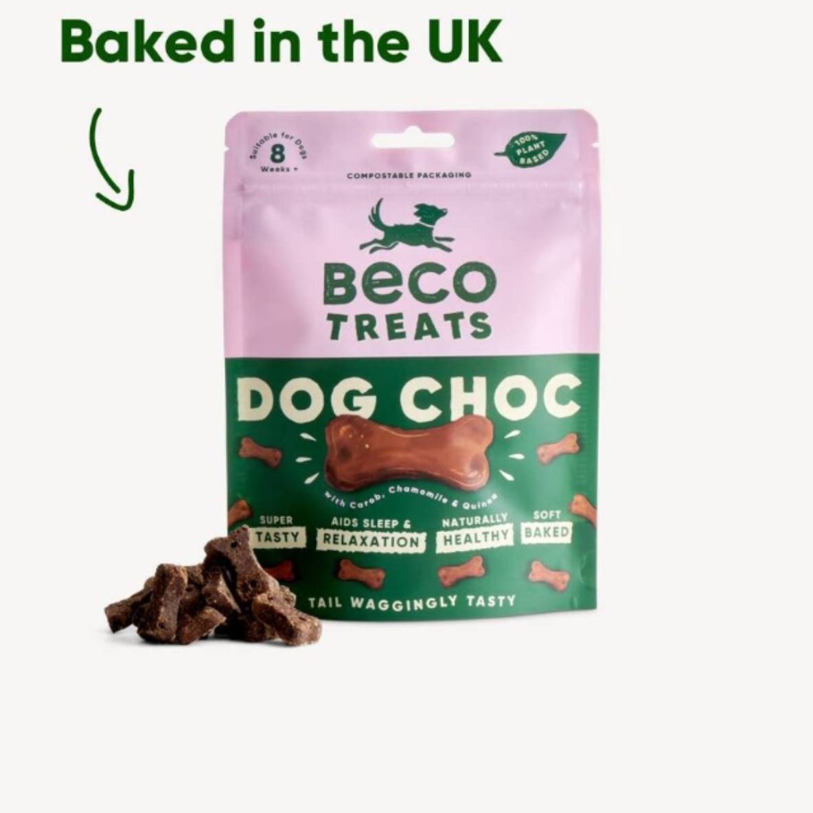 Beco Treats - Dog Choc met Kamille & Quinoa