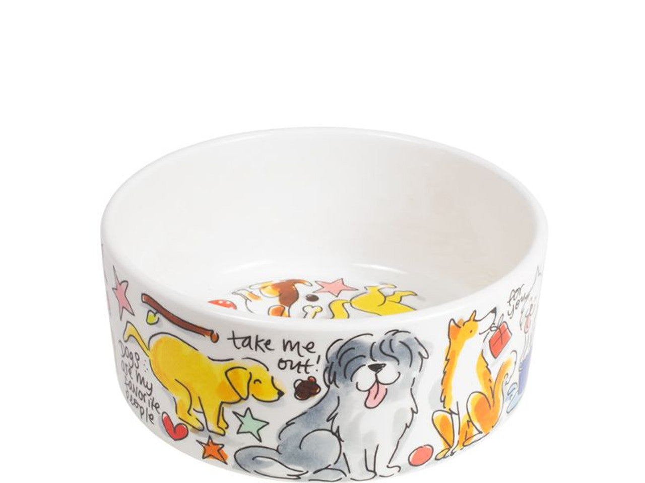 Blond Voerbak Dog Love 15,5 cm