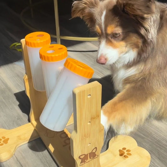 Snacklab traktatie-dispenser bamboe (M)