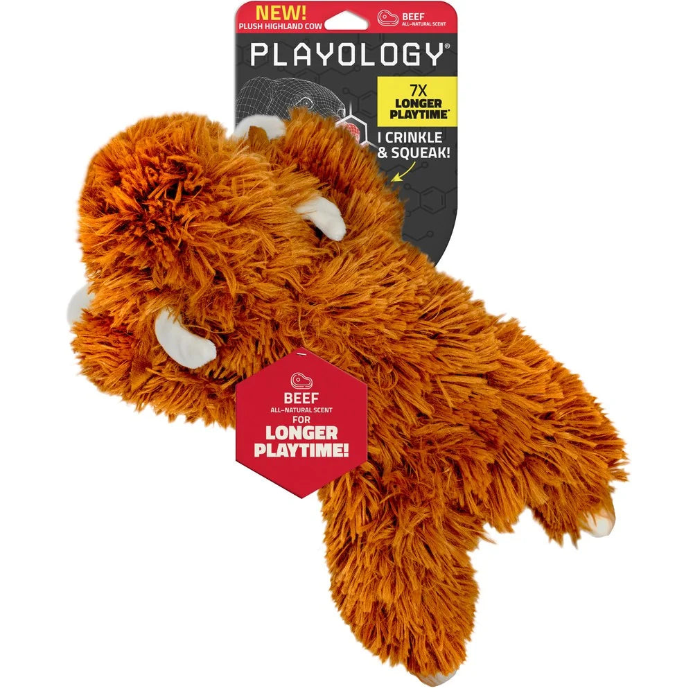 Pluche Highland Koe met natuurlijke rundgeur