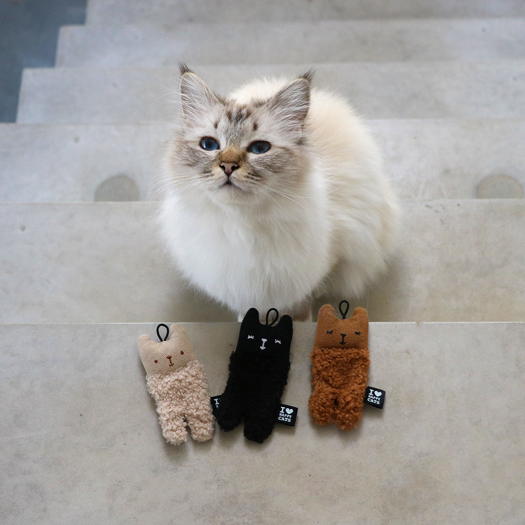 Kattenspeeltje ALFIE beige, zwart of bruin