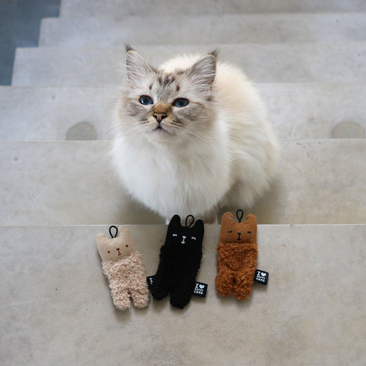 Kattenspeeltje ALFIE beige, zwart of bruin