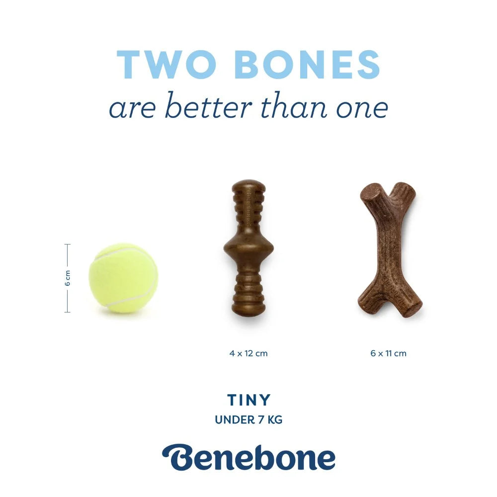 Benebone Puppy Pack - Maple Stick + Zaggler (Bacon)