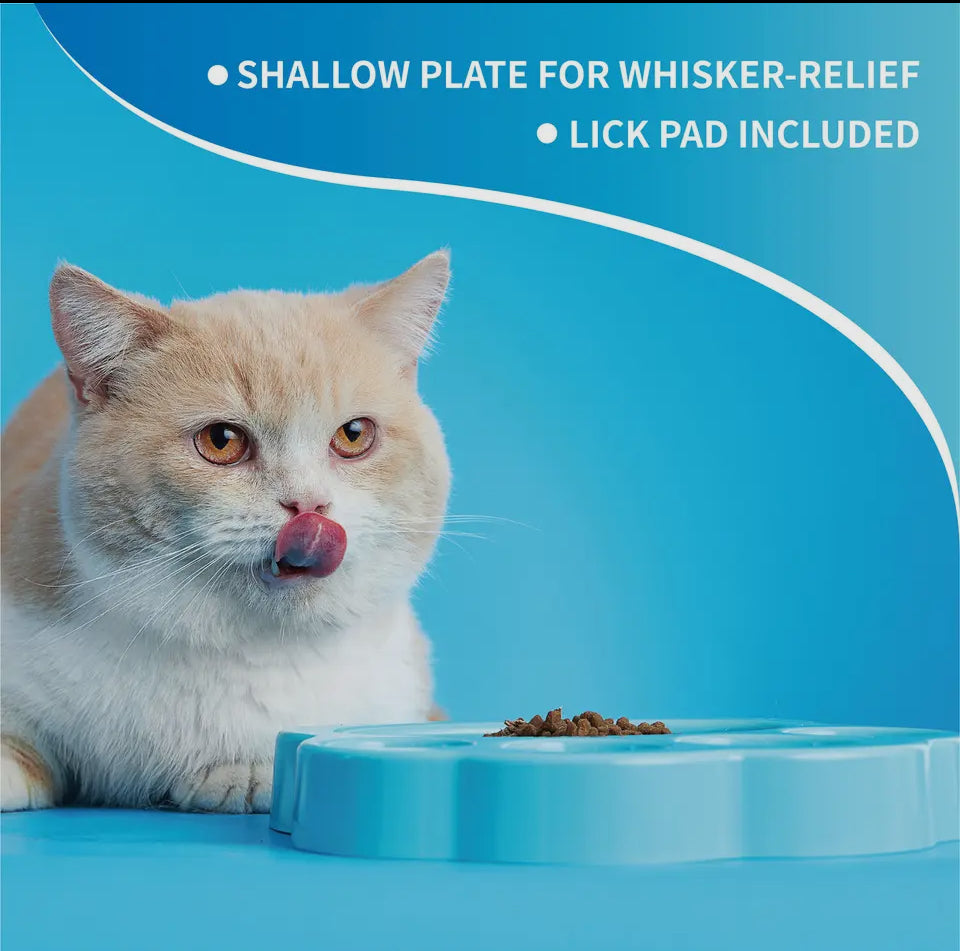 2-in-1 mini slowfeeder en likmat (oranje)