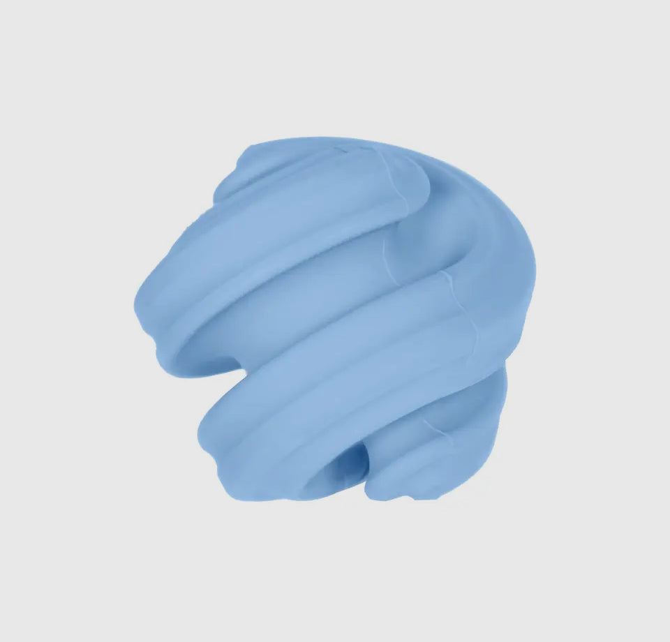 Chewtastic Geometrics Gentle Natuurlijk Rubber Geo-Hex Pastelblauw