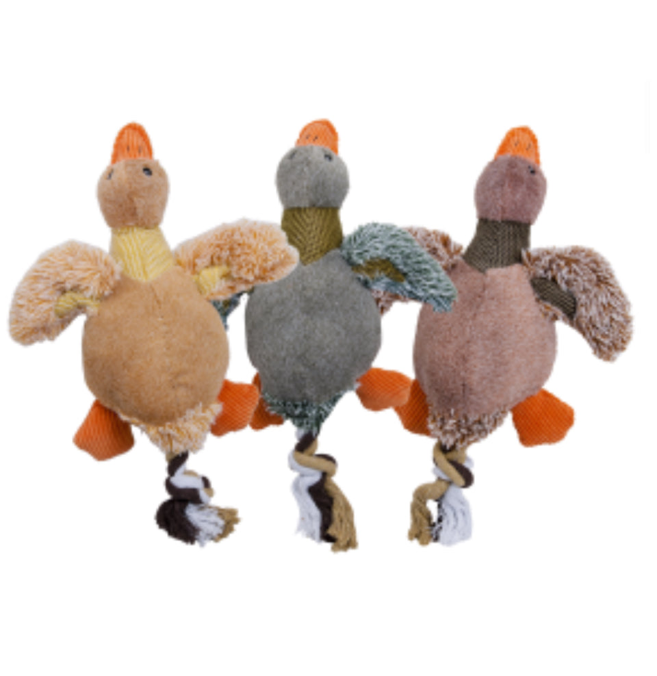 Velveties- Eend met touw (3 opties)