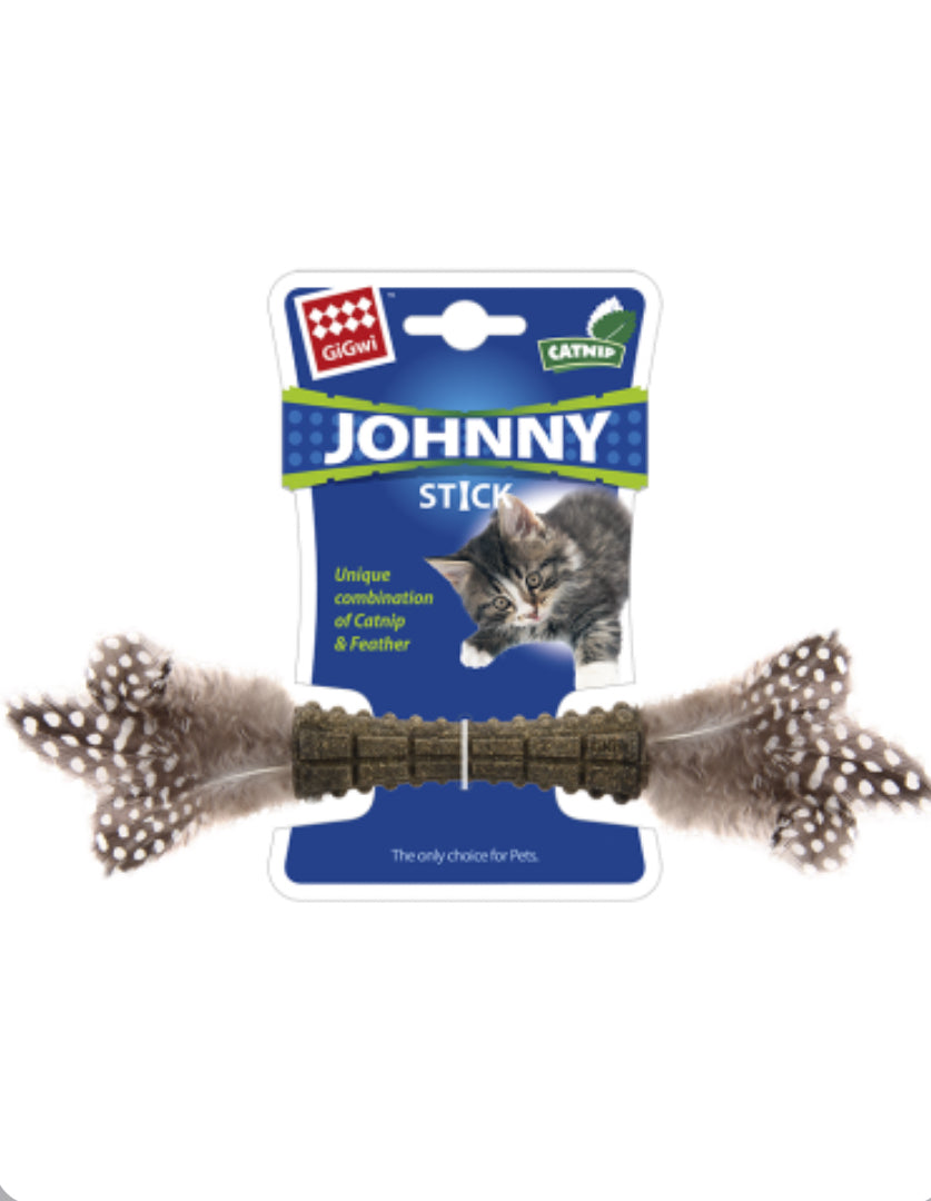 Johnny Stick met dubbelzijdige veren