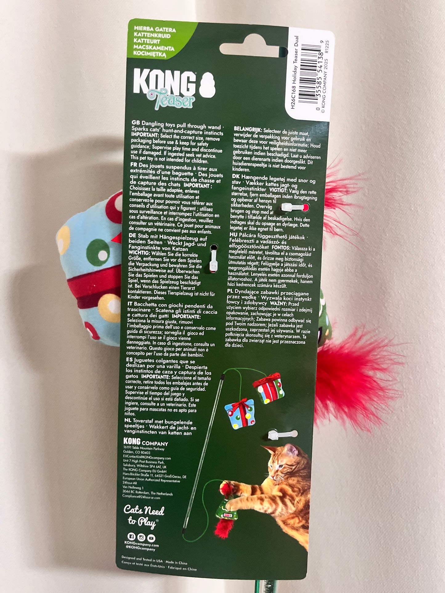 KONG Cat Holiday Dual Teaser
