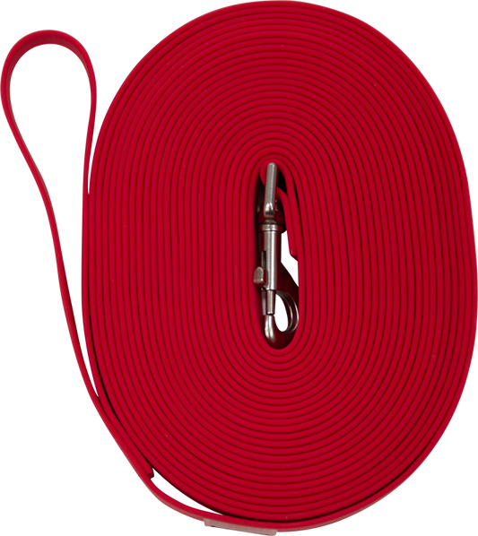 Lange biothane lijn (10m) - Rood