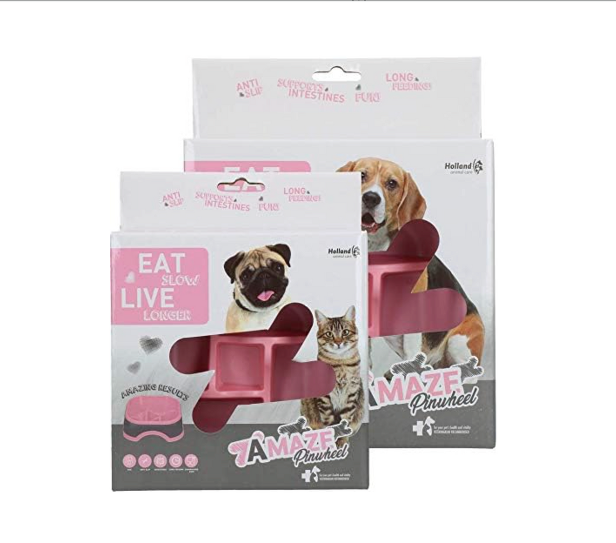Eat Slow Live Longer Amaze Pinwheel - Roze